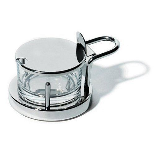 Alessi - 5071 - Boîte À Fromage En Acier Inoxydable Brillant Et Cristal Import Allemagne