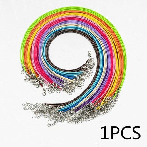 Collier Artisanal, 1 Pièce, Corde De Fermoir, Couleurs Arc-En-Ciel, Jouets Éducatifs, Bricolage, Artisanat Fait À La Main, Créativité, Jouets De Dévolop