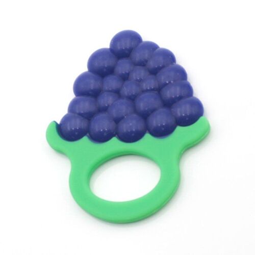Jouet De Dentition En Silicone Pour Enfants, 1 Pièce, Fruits, Latex, Entraînement Pour Bébé, Orange, Fraise, Raisin, Sans Bpa