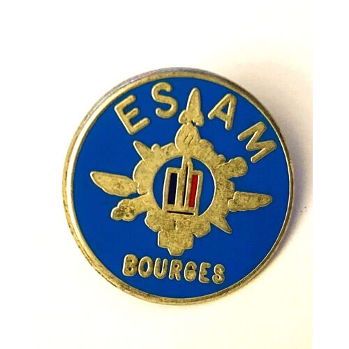 Pins Militaria Esam Bourges Ecole D'application Du Matériel De Bourges / Signé Boussemart