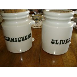 Pot À Olives +Pot À Cornichons