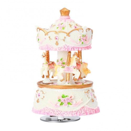 Boîte À Musique Carrousel, Cheval Rotatif, Manège, Jouet, Cadeau Pour Bébé, Caroussel, Artware, Noël, Anniversaire