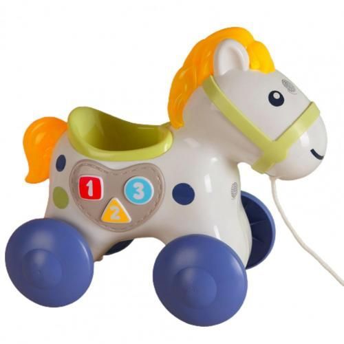 Jouet En Forme D'Animal De Dessin Animé, Jouet Éducatif Précoce, Cheval, Tirer Le Long De La Marche En Toute Sécurité, Cadeau
