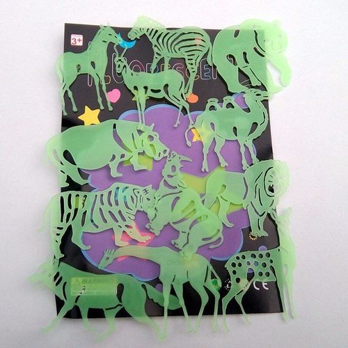 Autocollants Fluorescents Animaux Dauphins, Étiquette Lumineuse, Décoration Pour Petits Enfants, Jouet Pour Enfants De La Maternelle, Lueur Dans La Nuit