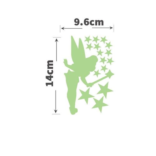 Autocollant De Commutateur Lumineux En Pvc Pour Enfants, Dessin Animé Scintillant Dans La Nuit, Autocollant Mural, Décor De Chambre À Coucher, Chat, Chien, Étoile Féerique, Jouets