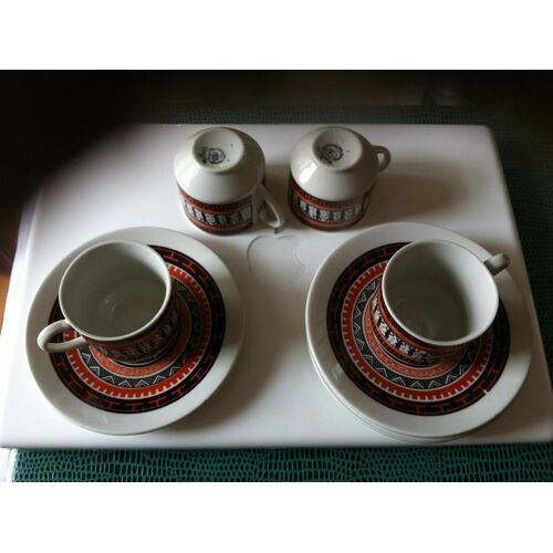 4 Tasses Et Ses 4 Sous Tasses Du Minavois