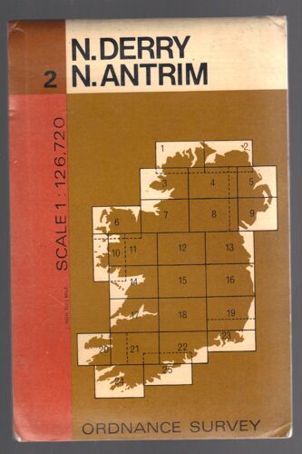 Carte ( Map ) Irlande North Derry And North Antrim No 2 O S 1;126,720