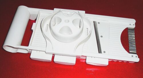 Mandoline 3 Couteaux Pvc Alimentaire Blanc