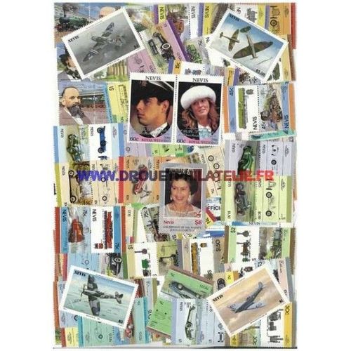 Nevis - Lot De 25 Timbres Differents