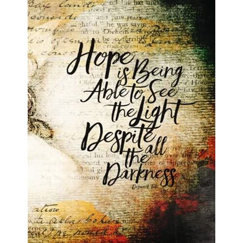 Hope Daily Planner: Inspirational Workbook, 100 Day, Large Print, 8.5x11"