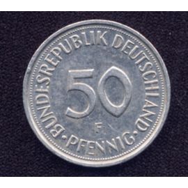 Pièce De 50 Pfennig 1991 Bundesrepublik Deutschland, Variante F