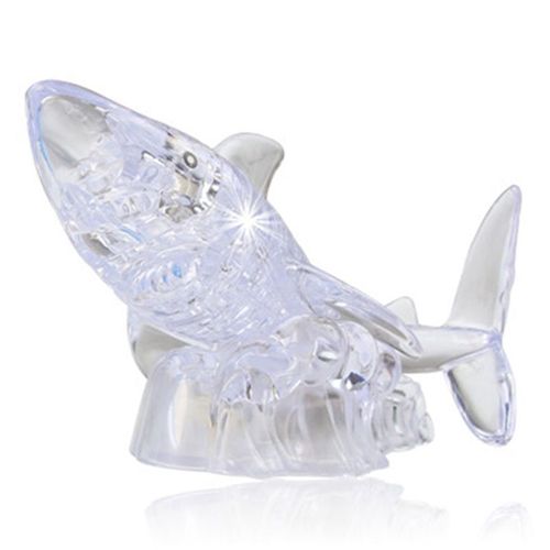 Puzzle Requin En Cristal 3d Avec Lumière, Jouets D'Apprentissage Intellectuel Pour Enfants Adultes, Décoration De La Maison, Nouvelle Collection