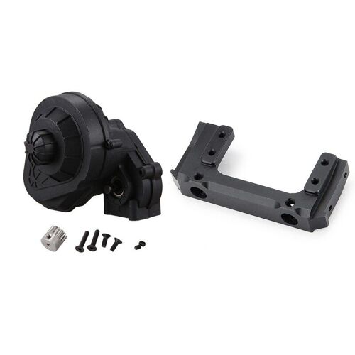 Support de Servo de montage de pare-chocs avant en alliage d'aluminium, pour Axial SCX10 II AX90046 90046 et ensemble complet d'engrenages de Transmission de boîte de vitesses