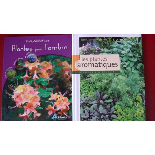 Lot 2 Livres Neufs Sur Plantes-Jardin:"Les Plantes Aromatiques"+"Les Plantes Pour L'ombre"