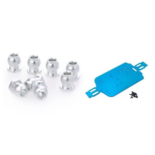 Embouts De Roulement À Billes En Métal, 8 Pièces, Tige De Liaison, Boulon De Joint Avec Mise À Niveau, Pièces De Châssis En Métal Pour Wltoys