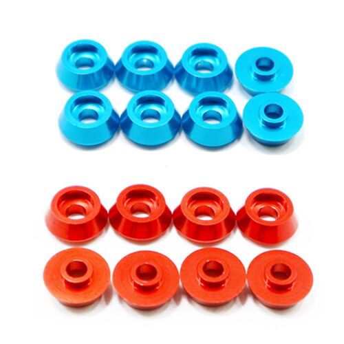 Support De Rondelle De Joint De Vis De Bielle En Métal, 16 Pièces, Bleu Et Rouge, Pour Voiture Wpl C14 C24 C34 C44 Mn D90 D91 D99s Rc