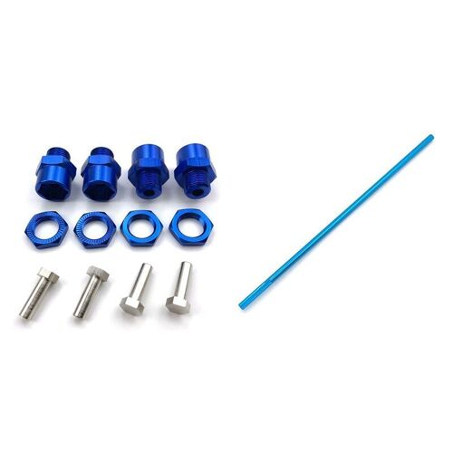 Adaptateur De Moyeu Hexagonal De Roue D'Extension 12mm Tour 17mm Pour Voiture Rc Hsp 1/10 Avec Arbre D'Entraînement Central Pour Wltoys 124019 1/12