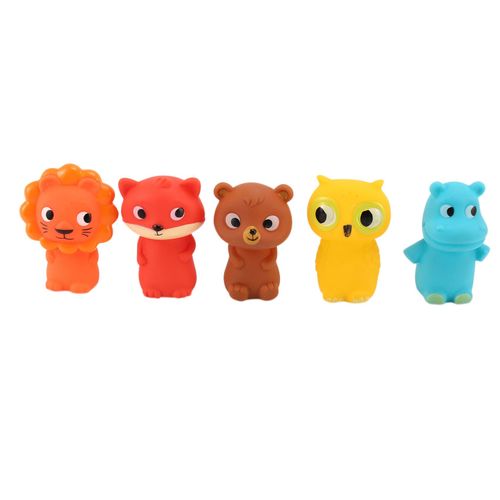 Marionnettes À Doigt Pour Enfants Et Bébés 5 Animaux De La Ferme Pvc De Bain Marionnettes À Main Ensemble De Poupées Éducatifs Précoces (A)