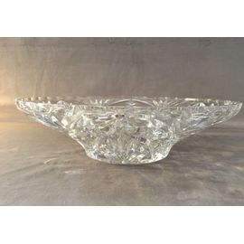 Grand Plat Plateau Pied Coupe A Fruits En Verre Cristal Art De La Table Déco