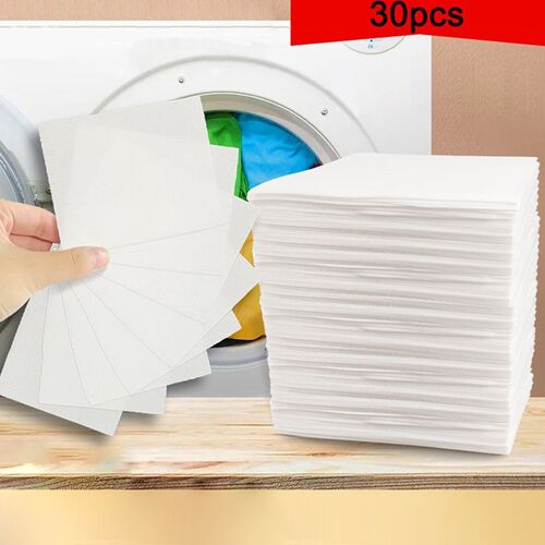 Savon de lavage Super concentré, 30 pièces, feuilles de poudre de lavage douce, produits de nettoyage pour le linge