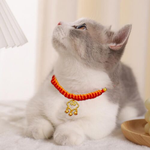 Collier Tressé Pour Animaux De Compagnie, Ras Du Cou, Confortable Et Chic, Style Chinois, Pour Petit Chien, Chiot, Chat, Pour Nouvel An