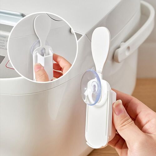 Mini Cuillère à Riz à Aspiration Stable, Ustensile de Cuisine, Support Utile