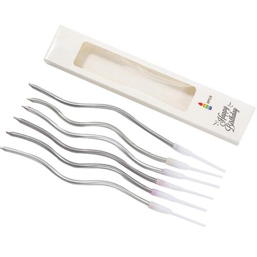 Bougie incurvée Unique, légère, bon effet visuel, torsadé, pour anniversaire, fête