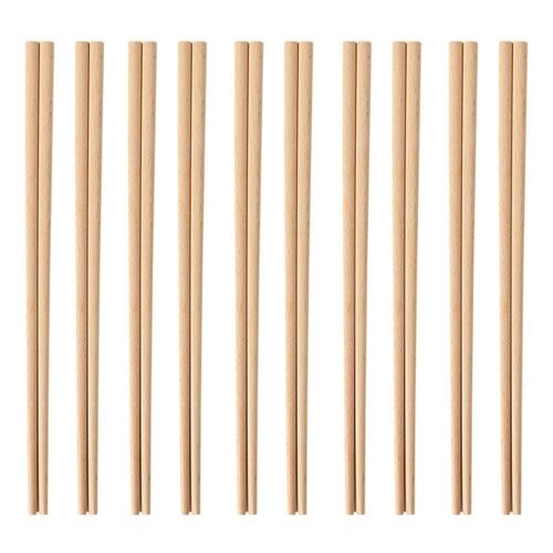 Baguettes Réutilisables Pour Sushi, 10 Paires, Ustensile De Cuisine Japonais, Baguettes De Ménage
