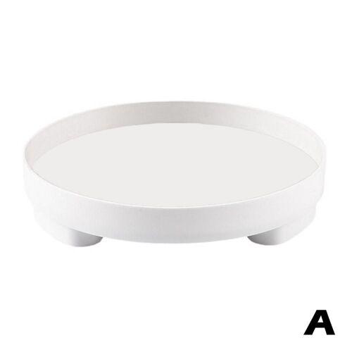 Plateaux décoratifs ronds blancs modernes, boîte de rangement organisateur, plateau de Table basse pour la maison, décoration de Table, cadeau pour femme V3k3