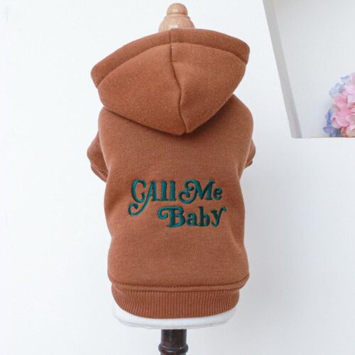 Veste D'hiver Élégante Pour Chat Et Chien, Manteau Léger À Capuche, Doux Et À Deux Pattes