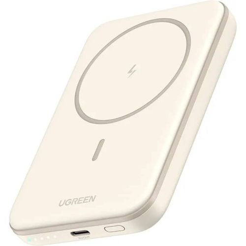 Ugreen Nexode Mini Batterie Externe Magnétique Sans Fil 5000mah 15w Power Bank Induction Usb C Charge Rapide Pd 3.0 Compatible Av