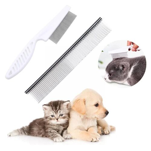 Peigne Anti-Puces Pour Animaux De Compagnie, Soins À Domicile, Protège Les Chiens, Confortable, Brosse À Puces, Massage, Y9g4