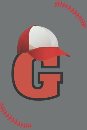 Baseball Notebook G: Baseball Letter G Initial Monogram Gift For Baseball Players Journal Note Taking For Men, Boys And Girls 110 Pages 6 X 9 Inches College Ruled , Soft Cover , Matte Finis