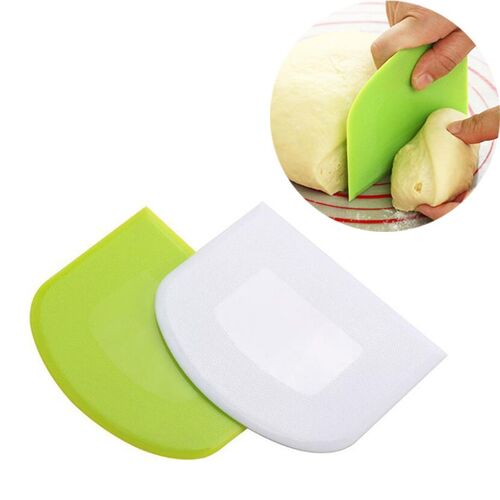Spatule À Crème Pour Gâteau, Couteau À Pâte, Coupe-Beurre, Grattoir À Pâte, Décoration, Bord Lisse, Outils De Pâtisserie, 2 Pièces/Lot