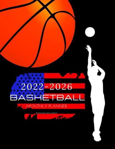 Basketball Monthly Planner 2022-2026: Five Years With Holidays : January 2022 To December 2026 (60 Months)