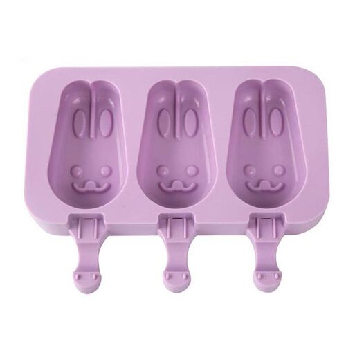 Moules À Glace En Silicone Avec Couvercle, Lapin, Animaux, Pour Dessert De Mariage, Congélateur, Moules À Sucettes Glacées, Bricolage