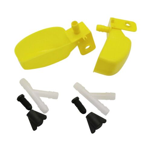 Abreuvoir À Cailles Pour Pigeons Jaunes 12x4.5cm, Fontaine À Boire Pour Oiseaux, Mangeoire Pour Perroquet, Faisan, Dinde, Cage À Oiseaux