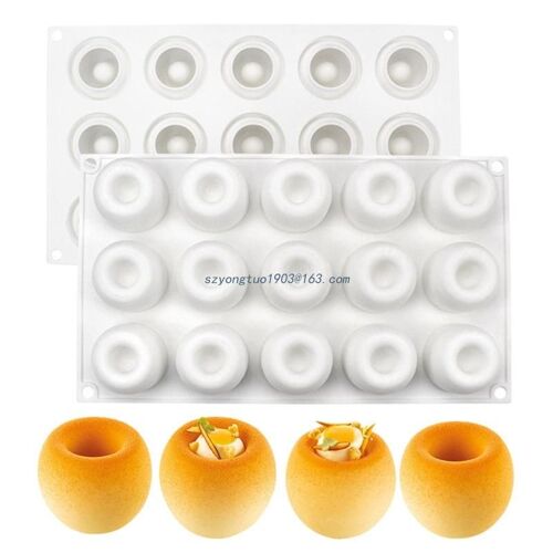 Moule À Gâteau En Silicone, 15 Cavités, Pour Mousse De Chocolat, Gelée, Pâtisserie, Crème Glacée, Dessert, Pain, Ustensiles De Cuisson
