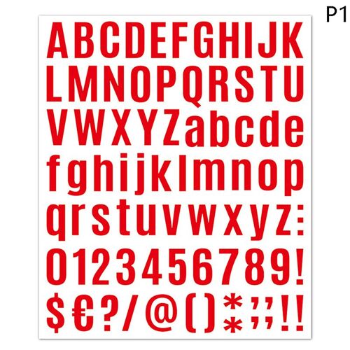 Autocollants Alphabet Multi-Documents En Vinyle, Autocollants Alphabet Auto-Adhésifs, Artisanat De Décalcomanies De Logo Bricolage, 1pc