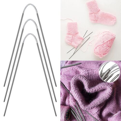 Aiguilles À Tricoter Avec Câble Circulaire, 3 Pièces, Crochet, Pull Fait À La Main, Outils De Couture, 2/2.5/3/3.5/4/4.5/5mm