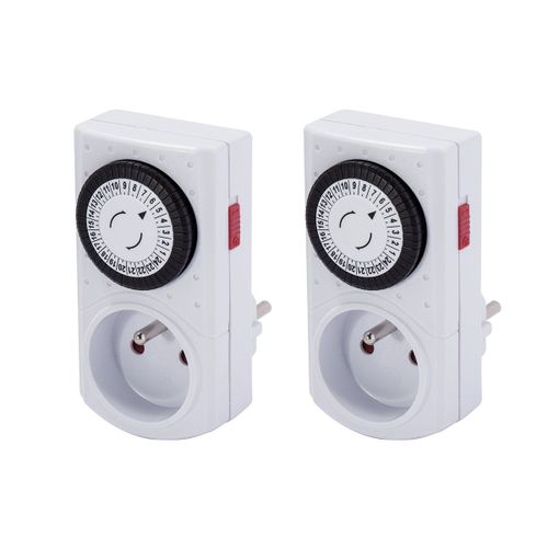 Lot de 2 programmateurs mécaniques 3500W - Chacon