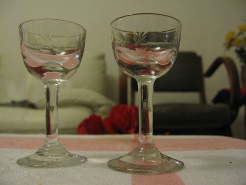 Duo Deverres À Liqueur À Pied Motif Pomme