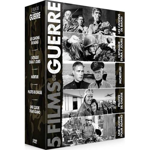 Guerre - Coffret 5 Films : Les Canons De Batasi + L'attaque Dura Sept Jours + Morituri + Pilotes De Chasse + Une Cloche Pour Adano - Pack