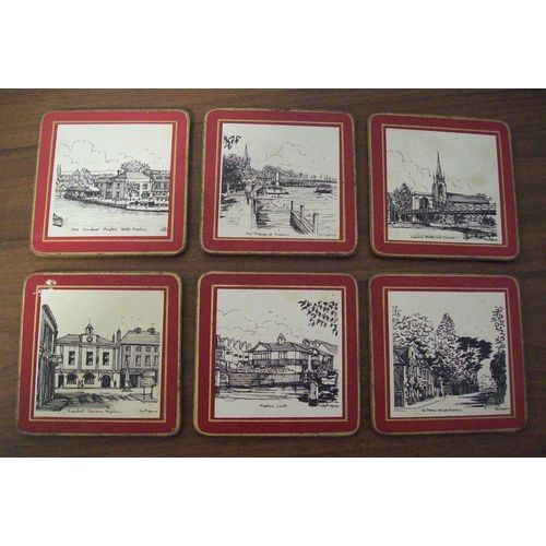 Sous-Verre En Liège - Vues De Marlow Angleterre Par Guy Magnus