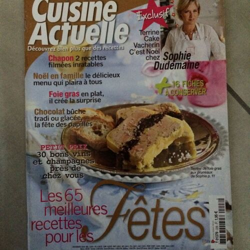 Cuisine Actuelle   N° 228 : Les 65 Meilleures Recettes Pour Les Fetes