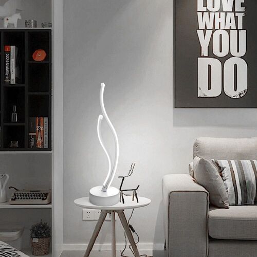 Lampe Décorative En Spirale Simple, Lampe De Chevet, De Table, De Chambre À Coucher, De Bureau, De Chevet, De Maison