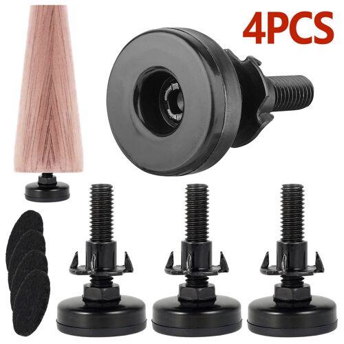Pieds de Meubles RapDuty, Réglables, pour Armoires, Tables, Chaises, artificiel évateur de Canapé, 4 Pièces