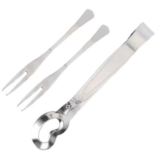 Pinces À Aliments En Acier Inoxydable Escargot, Fourchette D'escargot, Pinces À Nourriture Pour Barbecue, Assiette Cube, Pince À Sucre, Pince À Dessert, Cuisine À Manger