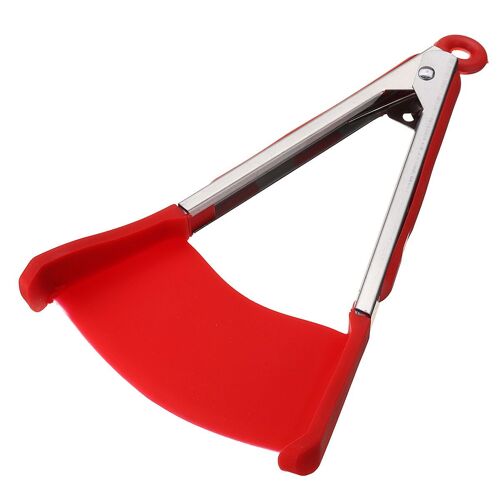 2 In 1 Tongs Non-Stick Heat Resistant Silicone Tong Clip Kitchen Spatula Clever Food Clips Spatula Shovel For Kitchen Utensil