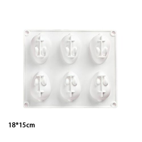 Moules À Gâteau En Silicone À 6 Cavités Pour Cuisson De Dessert Mousse, Nouveaux Moules De Décoration 3d En Forme De Petit Lapin, Outil De Cuisson Au Chocolat